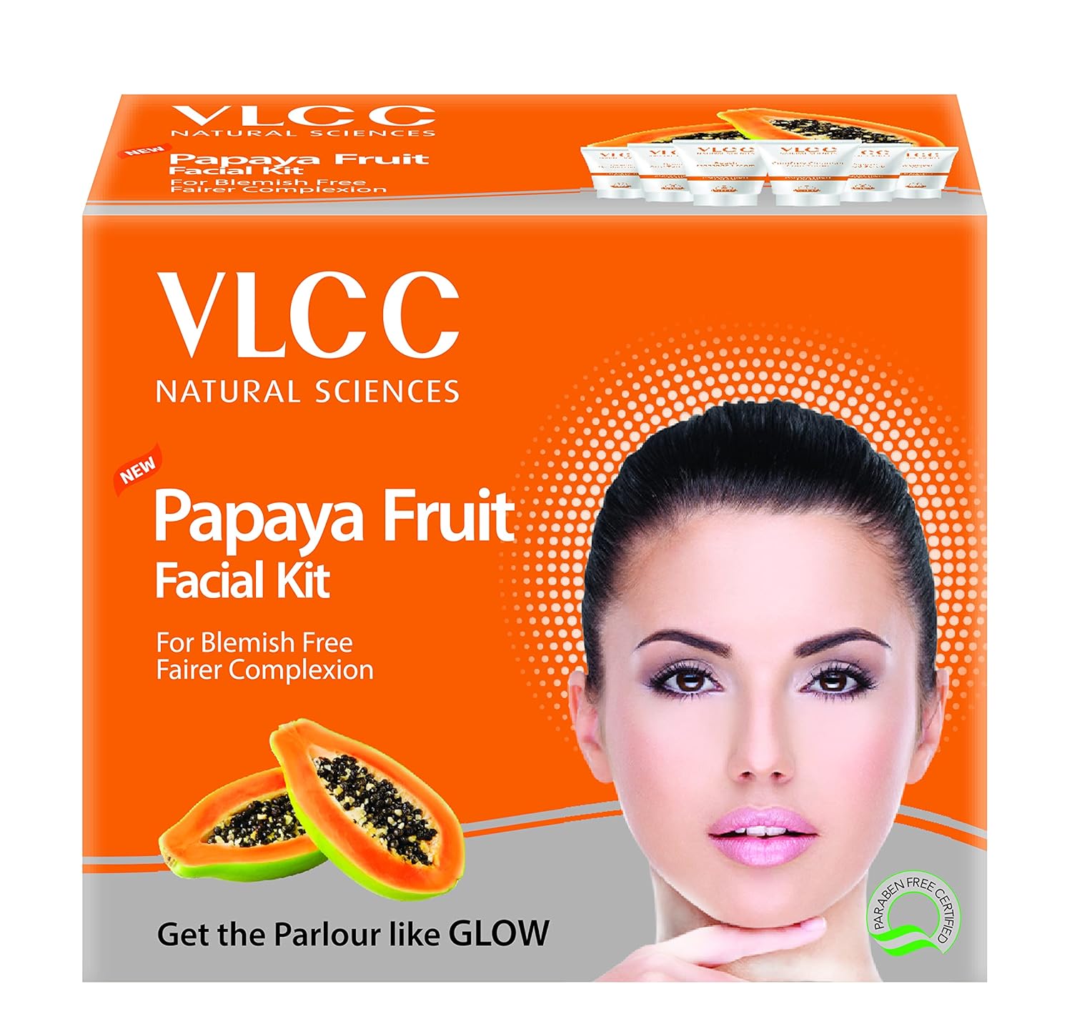 

VLCC Papaya Fruit Facial Kit For Radiant Home Glow With Hydrating Formula For Smooth Blemish Free Skin 60 g Pack Of 1