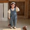 2026 New Infant Girl Spring Puff Sleeve Two-Piece Overall Set
