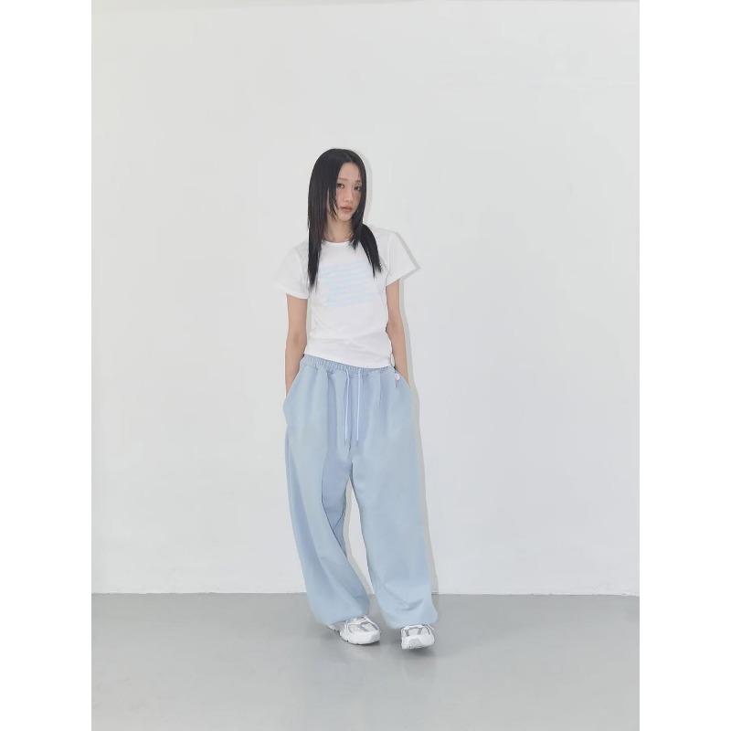 American Style Sweatpants for Women 2025 Spring Autumn New Style Loose Straight Versatile Casual Wide Leg Long Pants