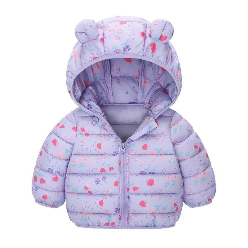 Baby Cotton Jacket Autumn Winter Infant Cotton Jacket Cartoon Ear Style Top Cotton Coat Cotton Padded Jacket Cotton Clothing
