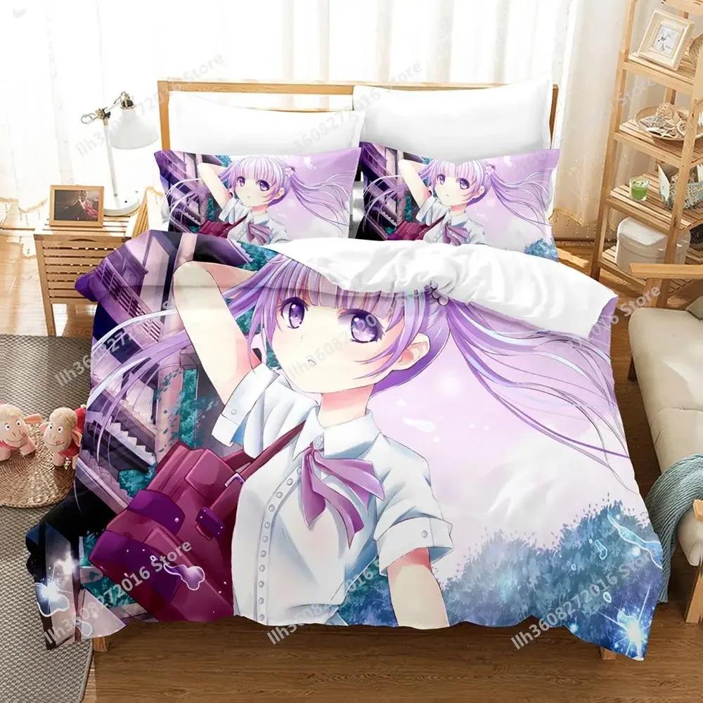 3D Tisk Anime Kawaii Dívky Nová Hra Ložní Souprava Jednolůžko Twin Full Queen King Size Ložní Souprava Dospělý Dítě Ložnice Přikrývka Sady