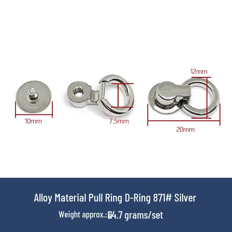 Taschen- und Gepäckzubehör: Ringe, Mönchskopf, Nippelstecker, DIY Lederschnallen, Schraubnieten