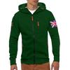 Men's Hoodie With Zipper And Multiple Pockets Pullover