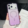 Bling Glitter 17 Pro Max Magnetic Clear Case for IPhone Air 16 15 14 13 Pro Max 17Pro Ins Wireless Charging Gradient Soft Cover