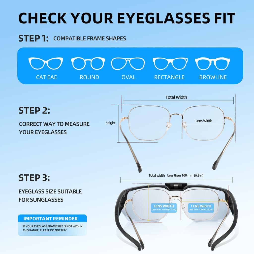 Vozapow Polariserade Cykelglasögon MTB Landsvägscykel Solglasögon HD-lins UV400 Solskydd För Körning Vandring Sportglasögon