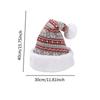Christmas Hat Plush Xmas Cap Christmas Party Decorations Unisex Knitted Hat