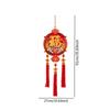 Chinese New Year Hanging Ornament Wood Velvet Tassels Decor for Spring Festival Door and Porch Decoration