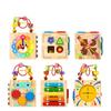 Montessori Educational 7In1 Wooden Shape Matching Game Boys and Early Development Music Color and Shape Fine Coordination Kindergarten Gift Toy, Toy,