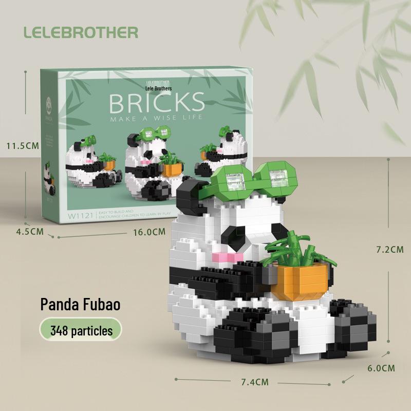 Panda Building Blocks - Girl's Birthday Gift | Educational Assembled Toy | Compatible with Lego