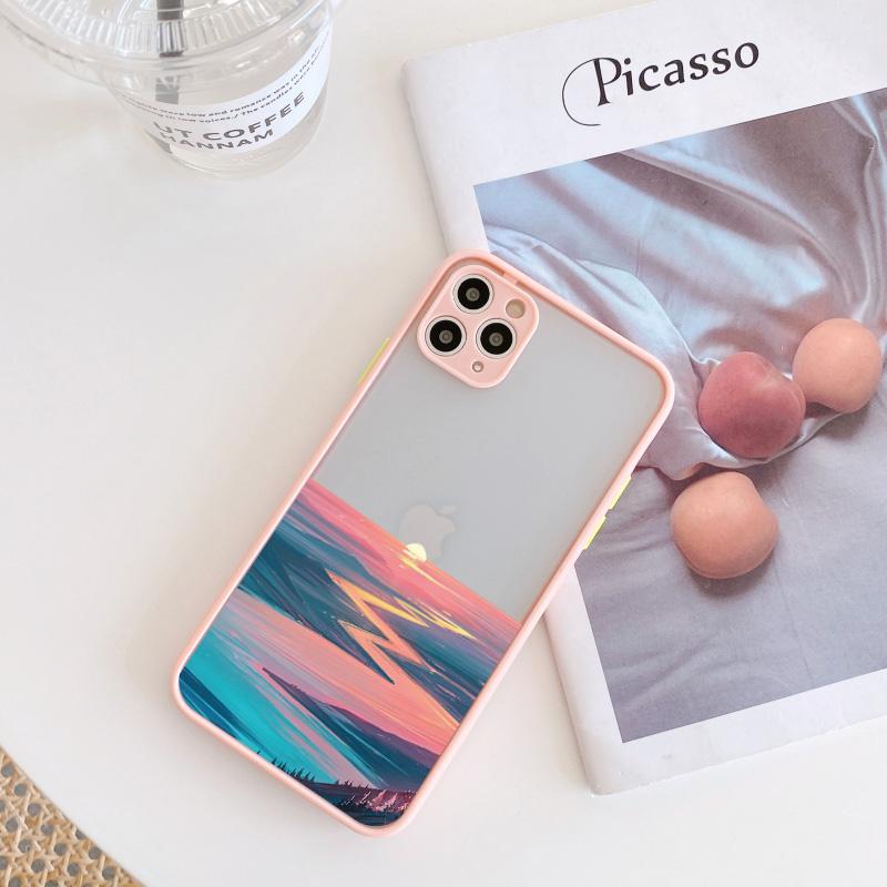 Watercolor Painting Phone Case for IPhone 17 16 15 13 12 11 14 Pro Max X XS XR Max Aquarelle Ocean Waves Shockproof Covers
