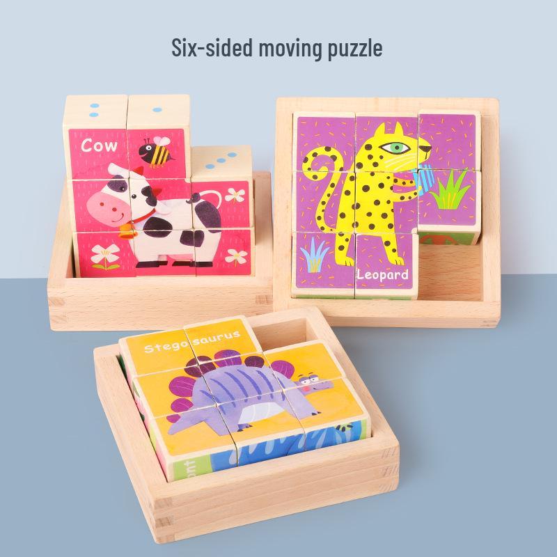 

Animal-Themed Educational Wooden Puzzle Blocks