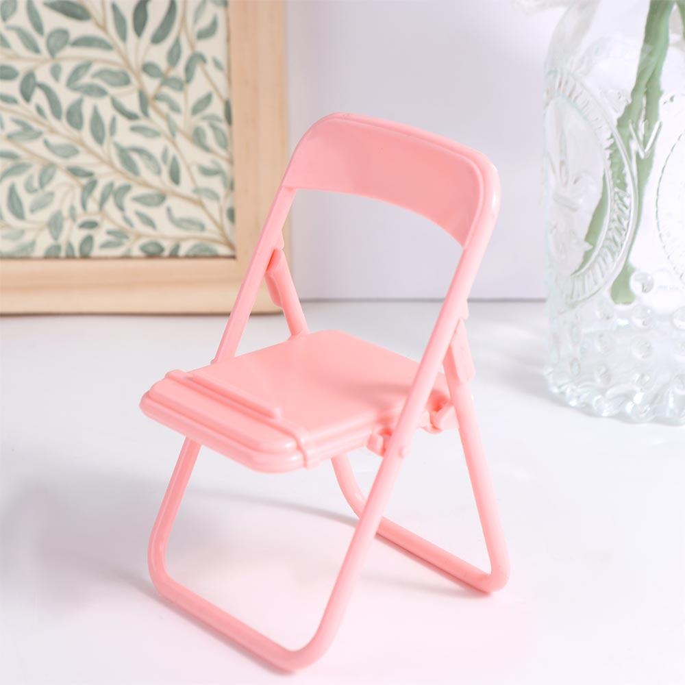 Mini Chair Mobile Phone Holder Plastic Mini Phone Holder Cute Mini Chair Phone Stand  Women