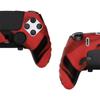 PlayVital Soft Rubber Protector Skin for PS5 Edge Wireless Ergonomic Silicone Cover Case with Thumb Grip Caps for PS5 Edge Controller Edition Red