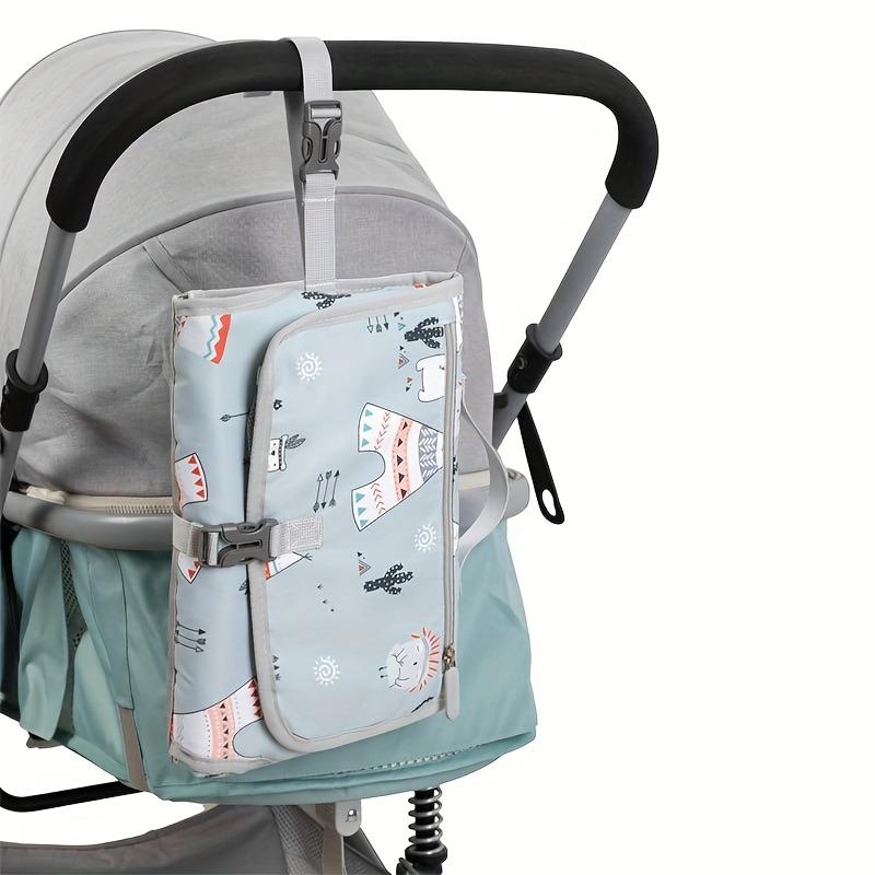 [Portable|Detachable] Portable Diaper Changing Pad | Detachable Travel Mat with Baby Wipes Pocket | Gift for Baby Showers, Newborn Girls and Boys