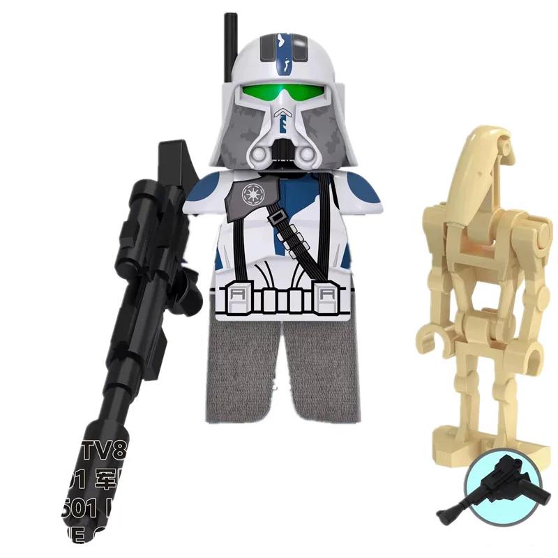 MOC Militärsoldaten Mini Anime Action-Figuren Waffen Roboter Mecha Bausteine Ziegel DIY Spielzeug für Kinder Geschenk