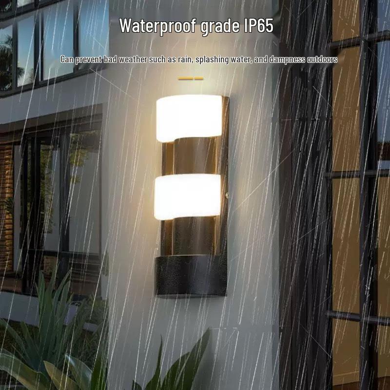 Nordic Outdoor Waterproof LED Wall Lamp for Courtyard or Indoor Use