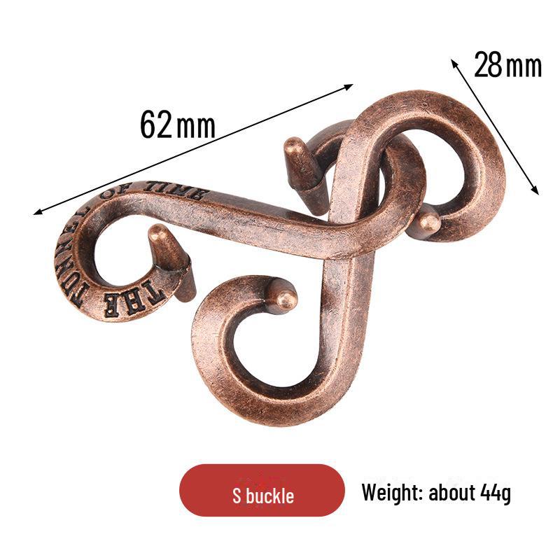 Puzzle ze zinkové slitiny Kongming Lock: Vzdělávací hračka s vysokým IQ pro dospělé a děti
