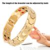 Fashionable Jewelry Magnetic Titanium Bio Energy Bangle Men Health Care Bracelet (Gold)