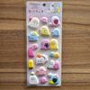 4PCS Plushy 3D Bubble EVA Stickers with Diamonds Ghost Animal Design Reusable Decals for Backpacks BulingBulingStickers Store