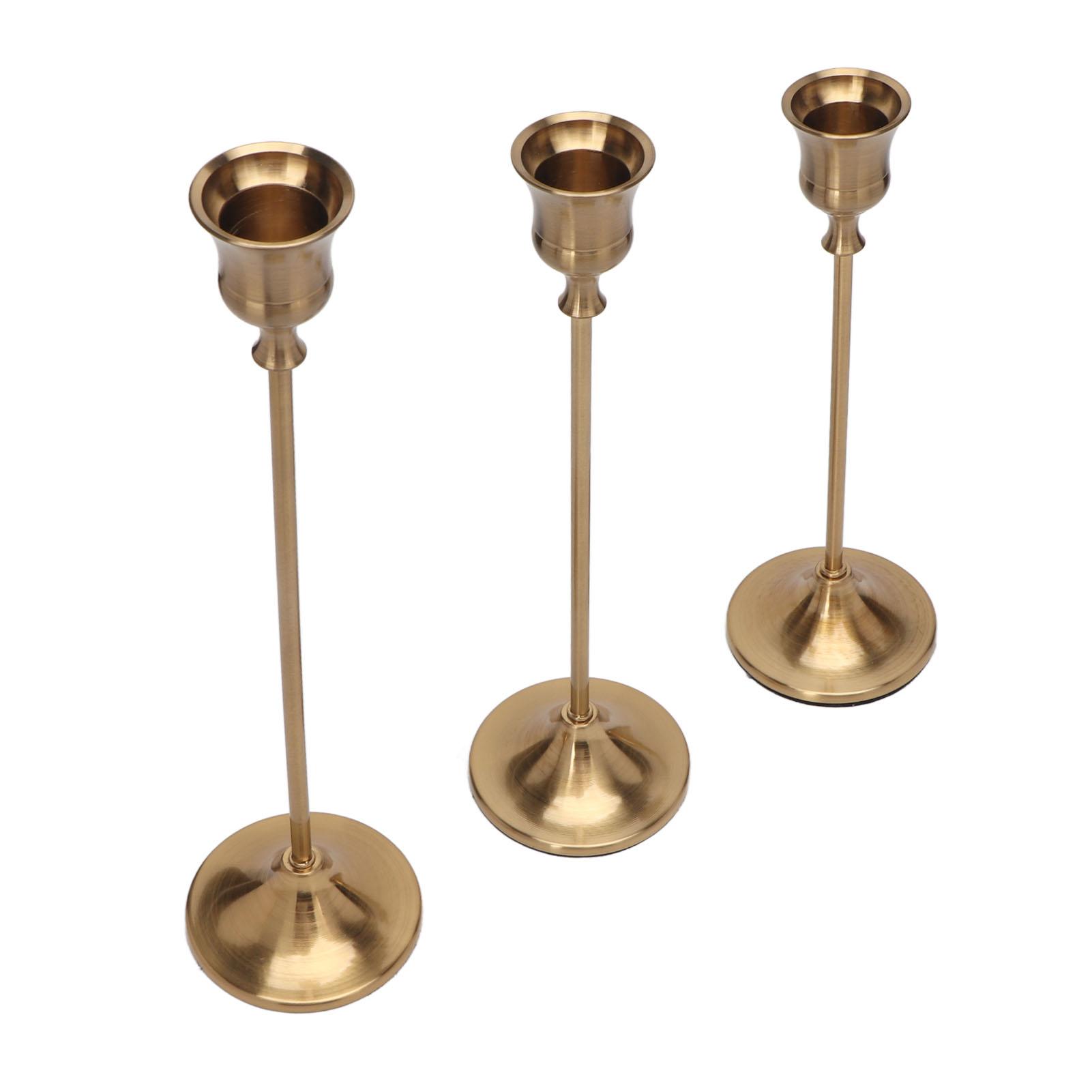 

Конический подсвечник в европейском стиле, винтажный латунный цвет, конический подсвечник, украшение для свадьбы