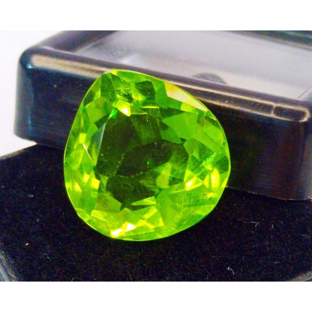 10-12 Ct Natural Peridot Green Pear Cut Stunning Certified Loose Gemstone