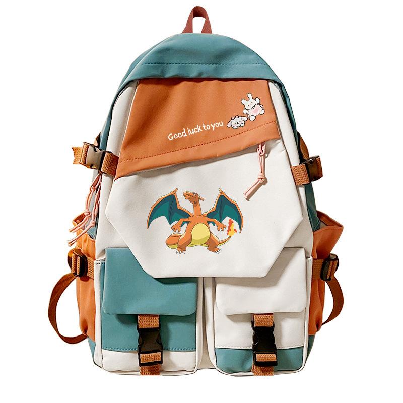 Pokemon Elf Peripheral Printed Casual Backpack Elementary and Secondary School Students Large Capacity Backpack
