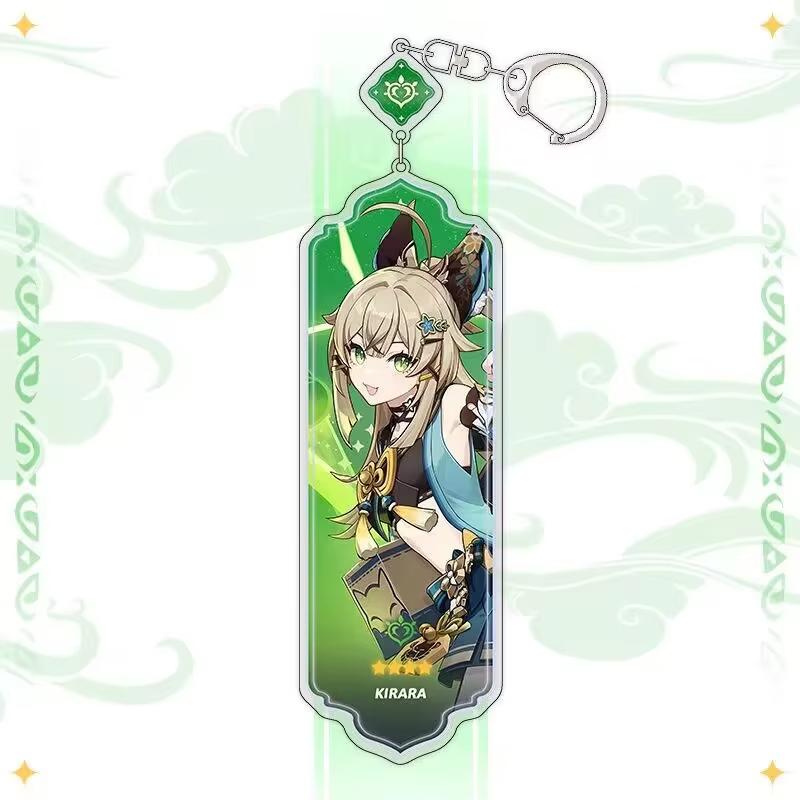 Portachiavi Anime Linnea Flins Durin Mualani Furina Arlecchino Accessori Portachiavi Genshin Impact Ciondolo Carino per Borsa Portachiavi Regalo