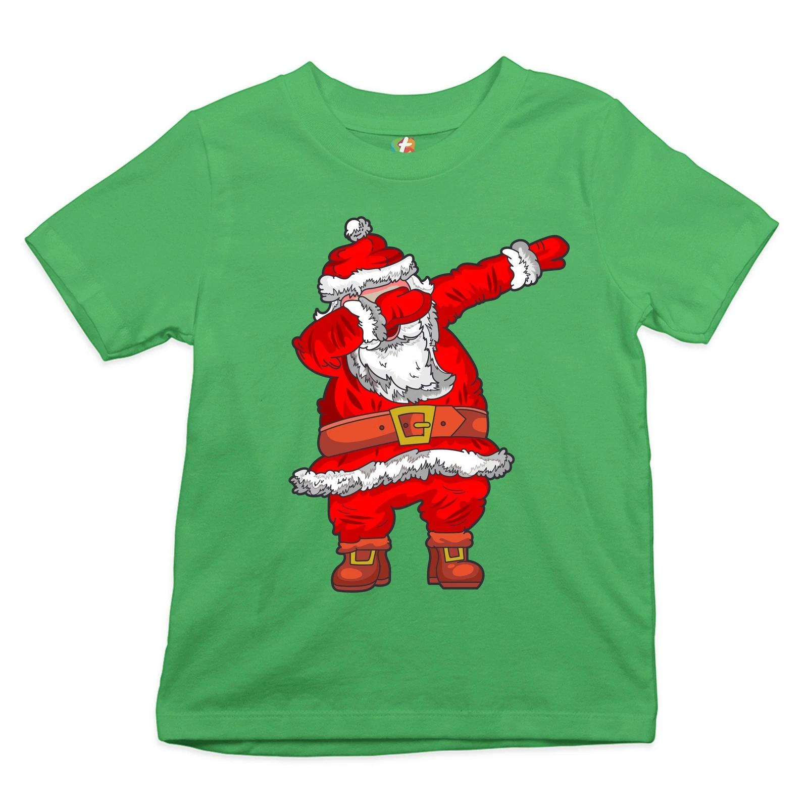 Dabbing Santa Claus Youth kids boys T-Shirt Merry Christmas Funny Dab Dance X-mas Kids 110