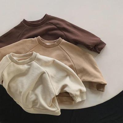 Kids' Korean-Style Sweatshirts for Spring & Autumn 2025 - Trendy Pullover Tops for Boys, Girls, and Babies