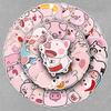50 Cute Little Pig Stickers for Kids - Cartoon Animals for Journaling, Phone, Laptop, Suitcase - Waterproof & Durable Decoration