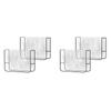 A58Z 4 Pack Salon Chair Cover Protectors,Clear Square Hairdressing Chair Back Covers For Fits Most Standard Chairs