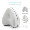 Heart Shaped Breathable Leg Pillow Orthopedic Memory Foam Knee Support Cushion for Elderly Side Sleepers Pain Relief