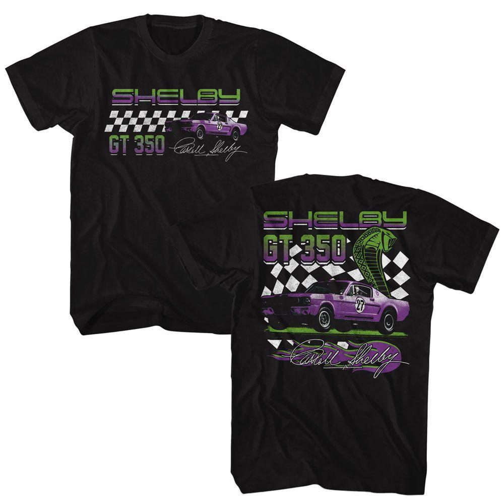Carroll Shelby GT 350 Racing Black Icon Shirt XXL