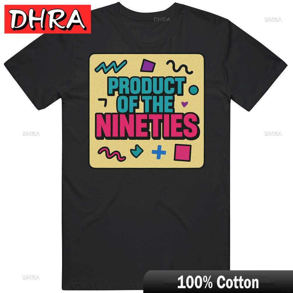 Product of The Nineties 90s Born T Shirt in Streetwear Style T Shirt Homme Punk Urban Stylish Unisex Hip Hop Tops Harajuku 4XL