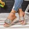 Fashion Ladies Shoes on Offer 2025 Fashion Open Toe Shallow Women's Slippers Summer Plus Size Dress Elegant Sandals