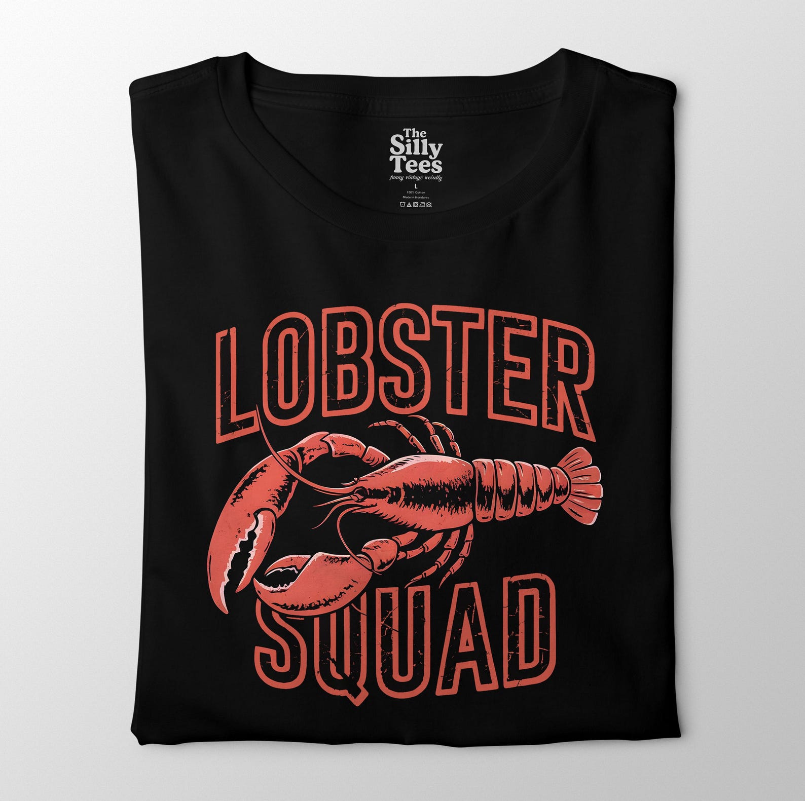 Lobster Squad T-Shirt: Funny Seafood Graphic Tee, Beach Vacation Shirt 4XL
