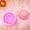 Tre-lags kake silikonform såpeform Håndlaget DIY søtt dekorativt stearinlys Håndlaget kreativt stearinlys