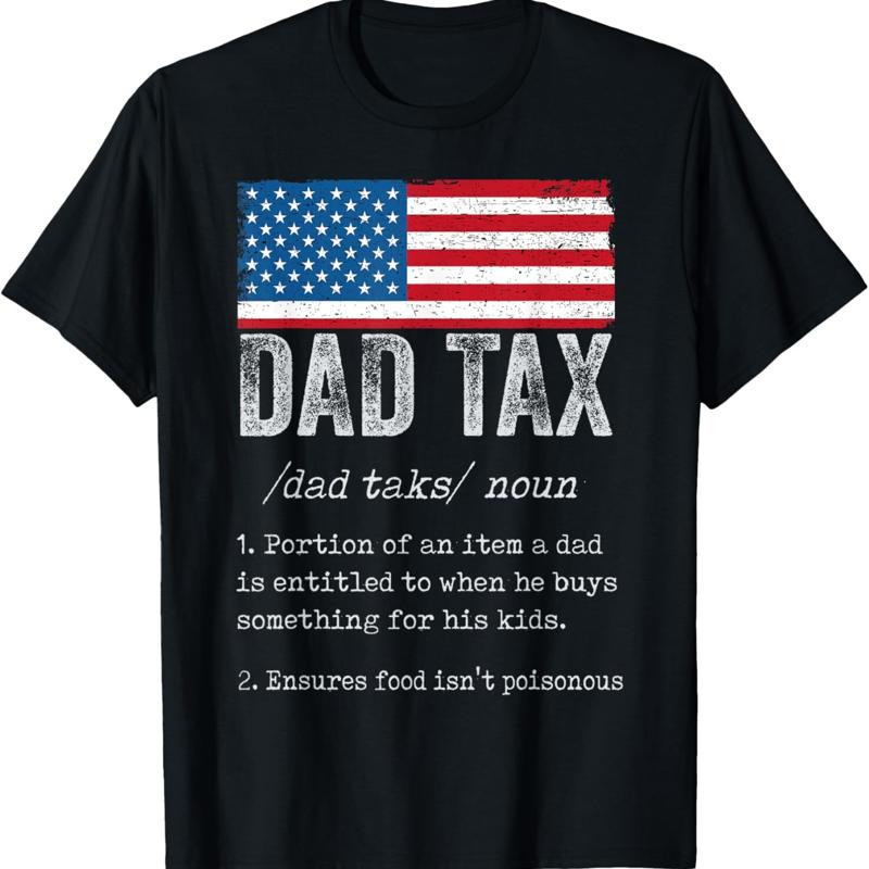 Vintage Dad Tax Definition Men Funny Father S Day T Shirt - Men s Summer Cotton Graphic Tee S разноцветный