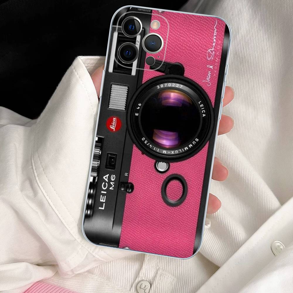 Retro Vintage Camera For IPhone 17 16 15 14 13 12 11 Pro Max Plus Soft TPU Silicone Back Cover Clear Case