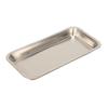 Stainless Steel Surgical Dental Tray Rectangular Metal Cosmetic Storage Tray for Nail Art Equipment