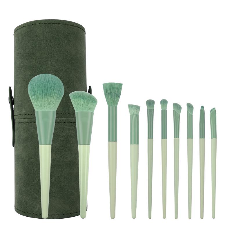 Cai Shi Lan 10/12-Piece 3.0 Three-Color Makeup Brush Set - Soft Bristles for Blush, Powder, and Contour.