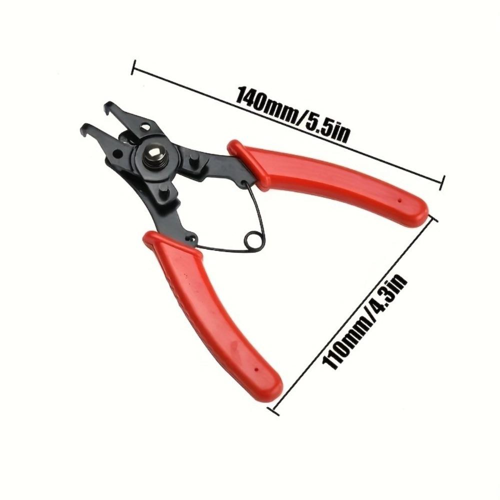 6-Inch Multi-Function Circlip Pliers: Large Size, Internal/External Use, Multi-Purpose Retaining Ring Tool.