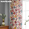 1PC NAPEARL Perdele din bumbac in stil boem 40% draperii semi opace pentru fereastră cu ciucuri pentru living dormitor Home Decor