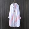 Women Chiffon Shirt Lightweight Loose Fit Casual Blouse Open Stitch Flowy Design Summer Sun Protection Top Elegant Shirt