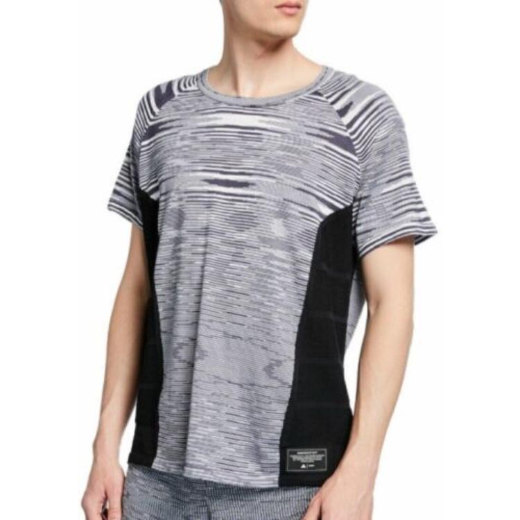 adidas Loose Fit Crew Neck Short Sleeve T-Shirt Men Tops Gray DS9330