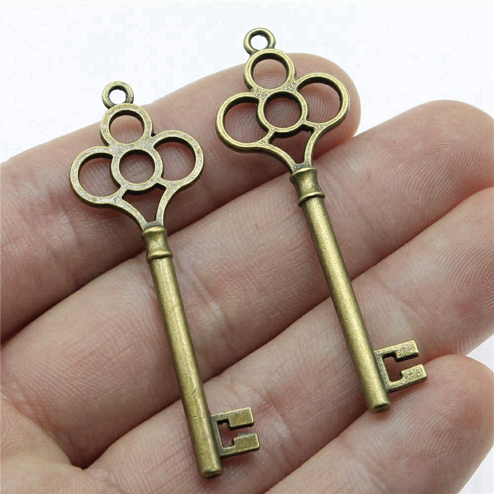 Key And Lock Charms Pendant Child Jewellery Massive Funny Art Supplies