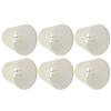 6PCS CreamColoured Fabric Cloth Lamp Shade Replacement for E14 Wall Lamp Chandelier Home Decoration