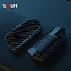 ABS Carbon Autoschlüssel Etui Abdeckung Hülle Fob Für Volkswagen VW Golf 8 MK8 ID-4 ID-6 Für Skoda Octavia A8 Für Seat Leon FR MK4 Cupra