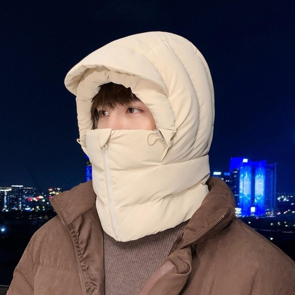 Windproof Warm Scarf Face Mask Keep Warm Lei Feng Hat Portable 3-in-1 Winter Cycling Hat  Skiing