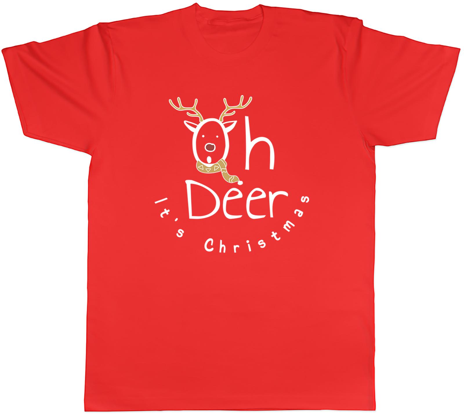 Funny Oh Deer Unisexs TShirt Its Christmas Reindeer Unisex Tee Gift S